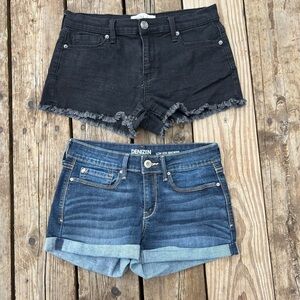 Denizen from Levi's Women's Black and Blue Jean Shorts